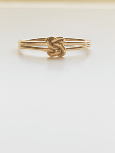 Halo Double Knot Ring
